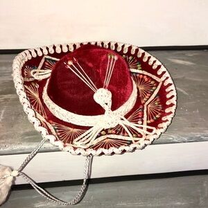 Pigalle Salazar Authentic Mexican Sombrero Red Kids